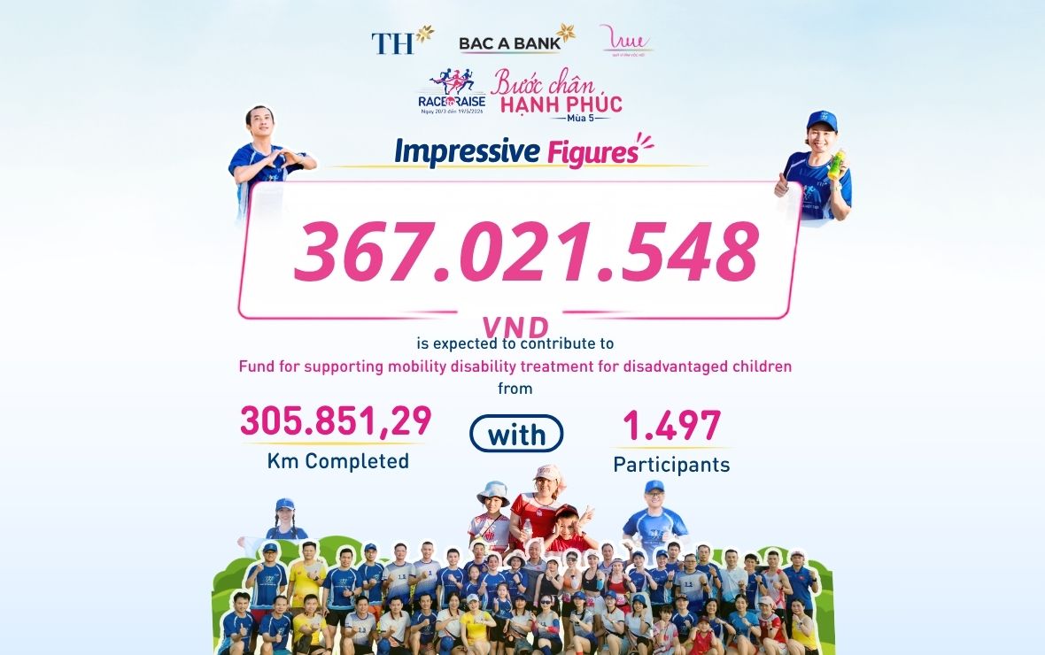 More than VND 360 million to be contributed to the Fund for mobility disability treatment support through the Race to Raise Season 5